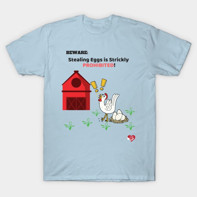 Mad Chicken T-Shirt by Friendipets